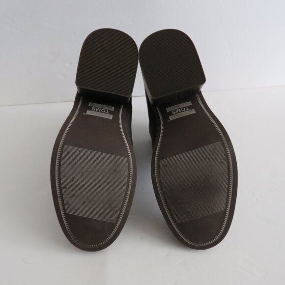TOMS Women Lacy Forged Iron Suede/Felt Mix Ankle Boots Shoes Booties Size 5 NWT - Picture 7 of 7